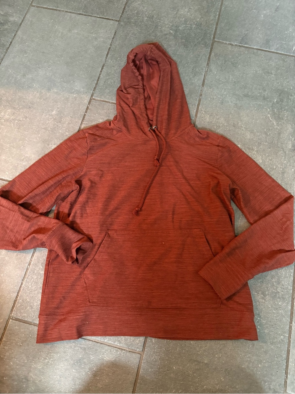 Toad&Co Rust Hooded Knit Pullover